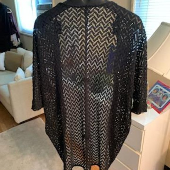 Elodie Chevron Open Weave Cardigan (Junior) - Picture 2 of 6